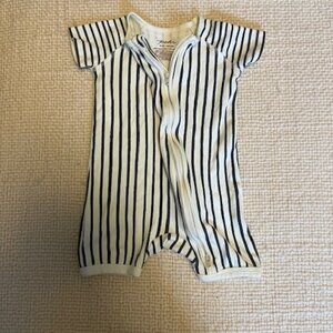 Pehr White and Blue Onesie, 6-12M